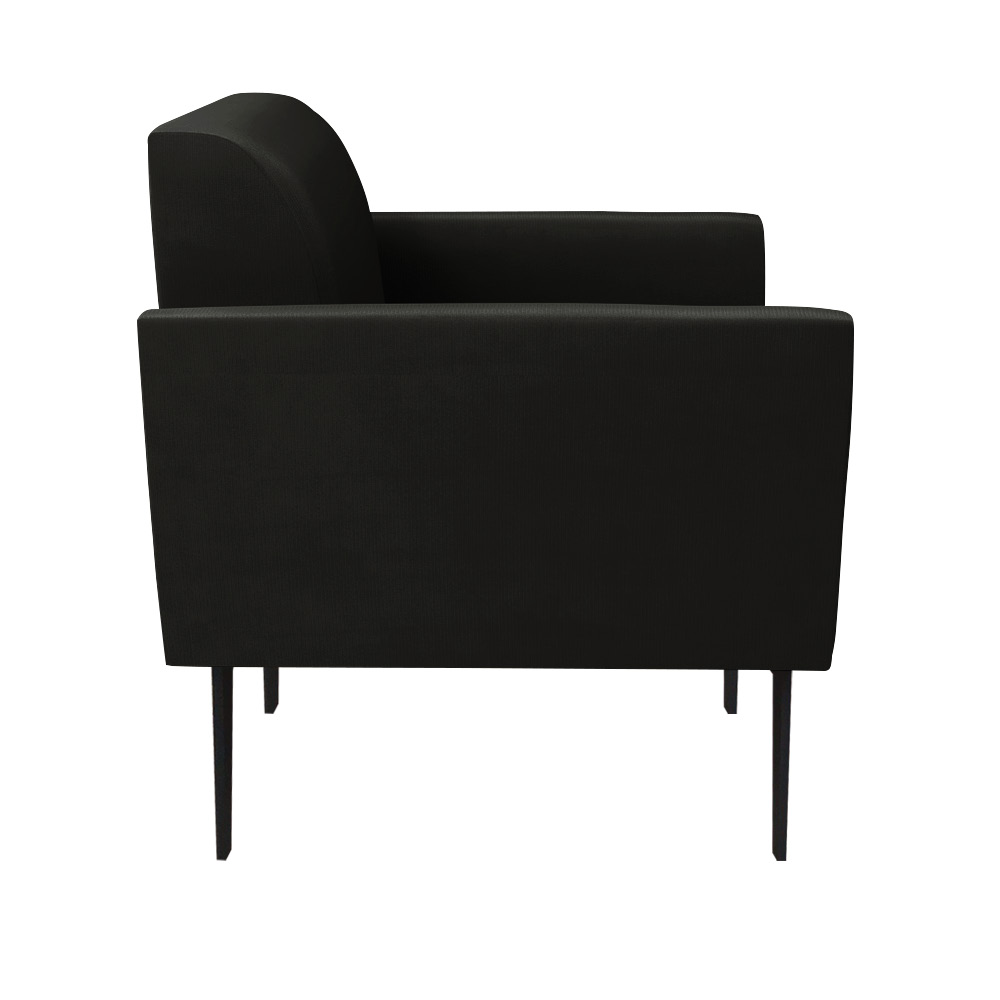 Poltrona Pés Villach Marisa Suede Preto D03 - D'Rossi