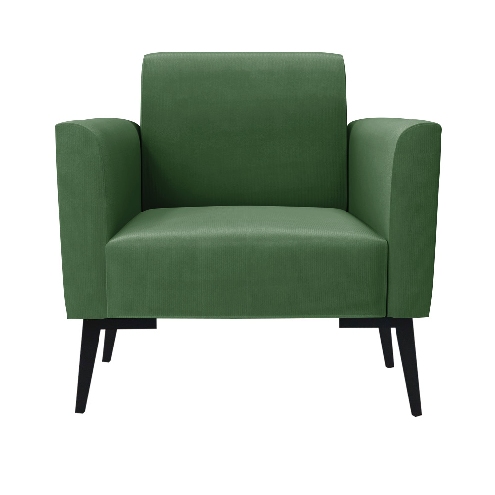 Poltrona Pés Villach Marisa Suede Verde D03 - D'Rossi
