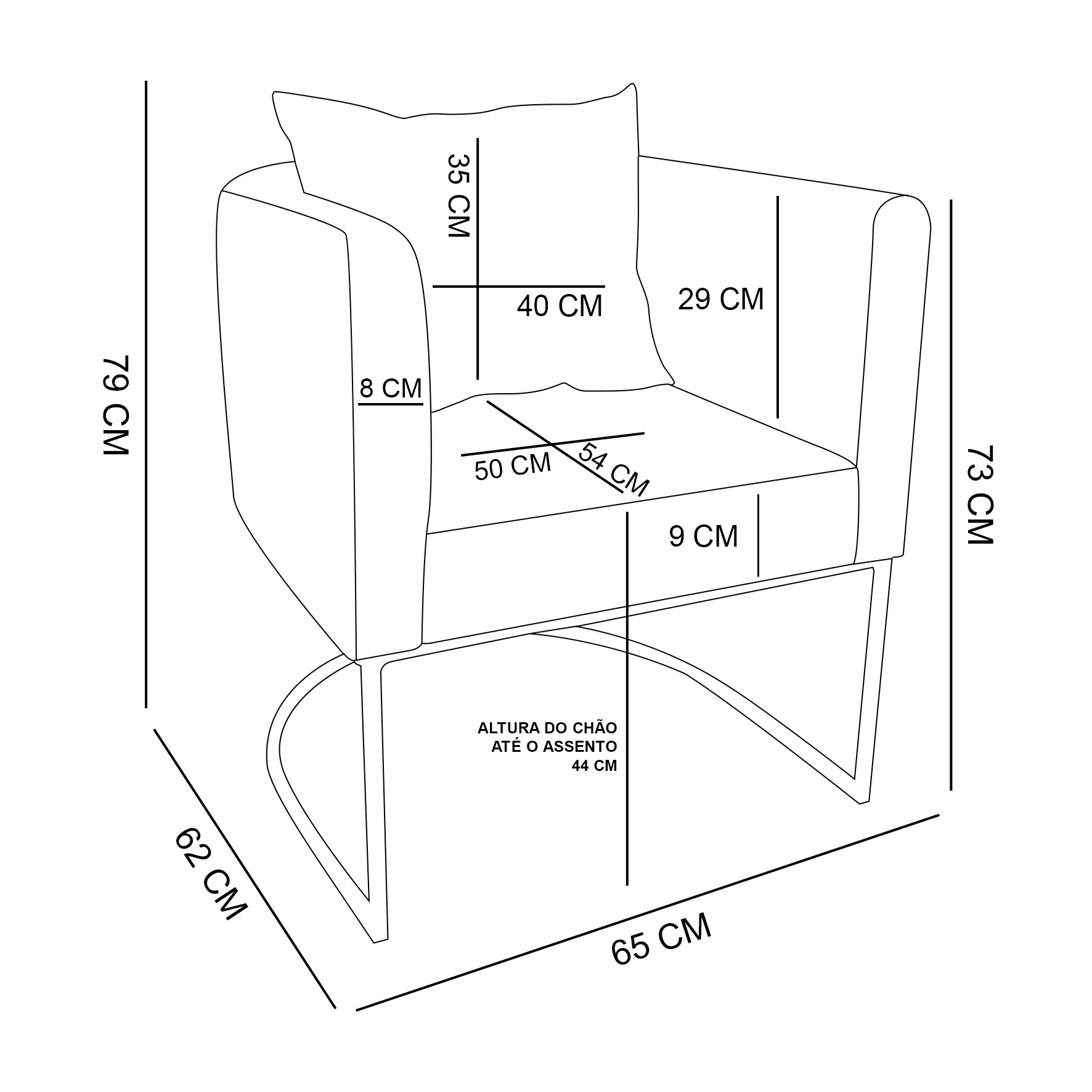 Poltrona Paola Suede Rosa Bebê Base Metálica Dourado - D'Rossi
