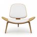 Poltrona Shell Corino Branco - D'Rossi