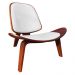 Poltrona Shell Corino Branco - D'Rossi