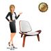 Poltrona Shell Corino Branco - D'Rossi