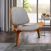 Poltrona Shell Linho Grafite A26 - D'Rossi
