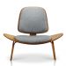 Poltrona Shell Linho Grafite A26 - D'Rossi