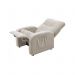 Poltrona do Papai Reclinavel Omega Suede Pena Bege D'Rossi