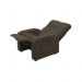 Poltrona do Papai Reclinavel Omega Suede Pena Marrom D'Rossi