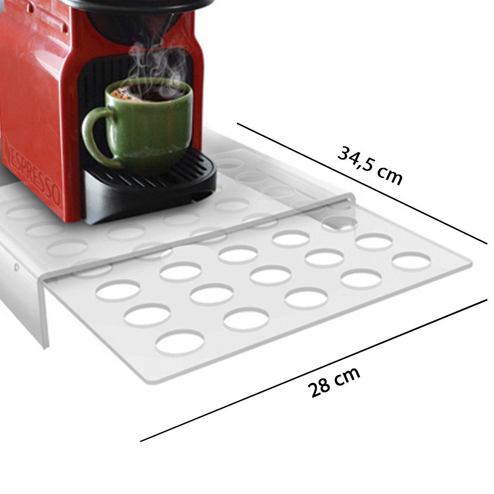 Porta Cápsula de Café Dolce Gusto com Gaveta Acrílico D'Rossi