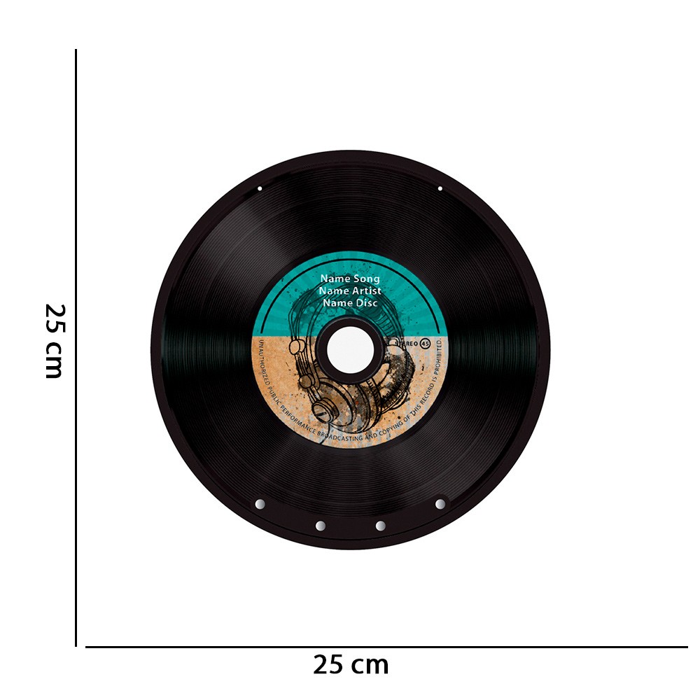 Porta Chaves Disco de Vinil D'Rossi