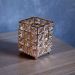 Porta Objeto Decorativo Dourado De Metal 12x09x09 cm - D'Rossi
