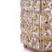 Porta Objeto Decorativo Dourado De Metal 12x09x09 cm - D'Rossi