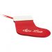 Porta Talher de Natal Bota Seja luz Vermelho e Branco 20x14 cm - D'Rossi