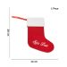 Porta Talher de Natal Bota Seja luz Vermelho e Branco 20x14 cm - D'Rossi