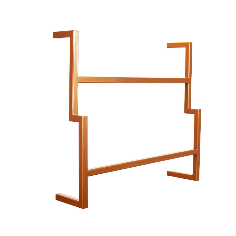 Porta Toalha de Banho Industrial Metálico Cobre 60 cm - D'Rossi
