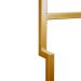 Porta Toalha de Rosto Industrial Metálico Dourado 35 cm - D'Rossi