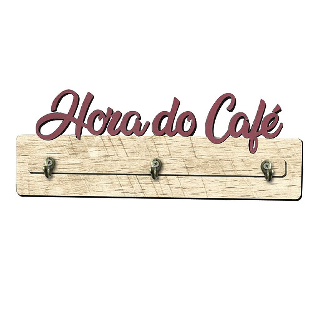 Porta Xicara de Café De Parede "Hora do Café" D'Rossi