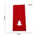 Porta talher de Natal Árvore Vermelho e Branco 23x10cm -D'Rossi