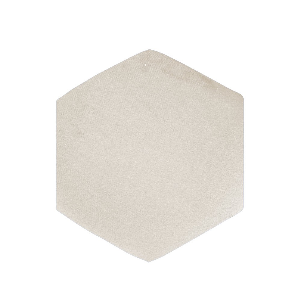 Puff Aramado Hexágono Suede Base Bronze D'Rossi