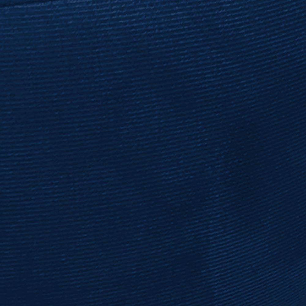 Puff Banqueta Berlim Redondo Suede Azul Marinho Pés Tabaco D'Rossi