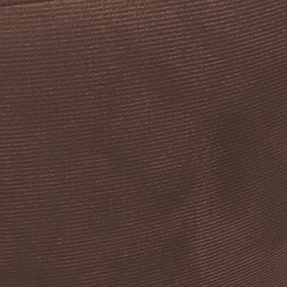 Puff Banqueta Berlim Redondo Suede Marrom Pés Castanho D'Rossi
