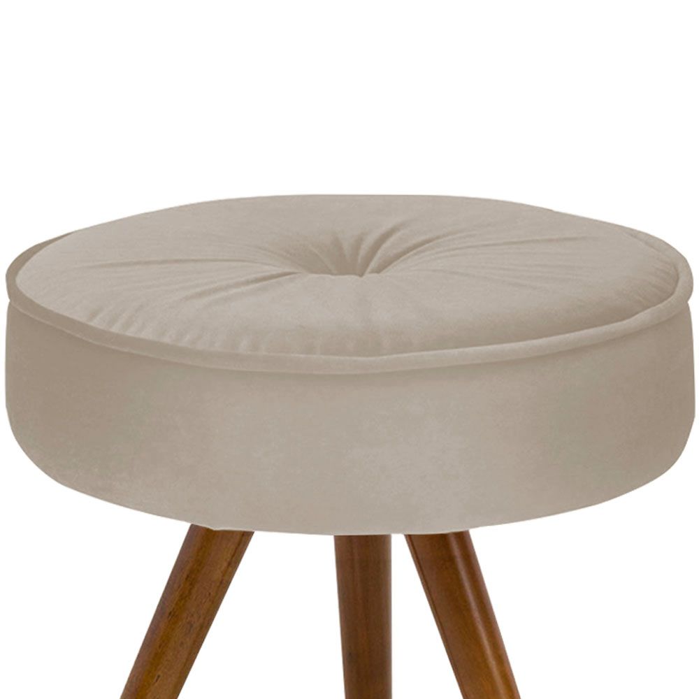 Puff Decorativo Julia Redondo Suede - D'Rossi