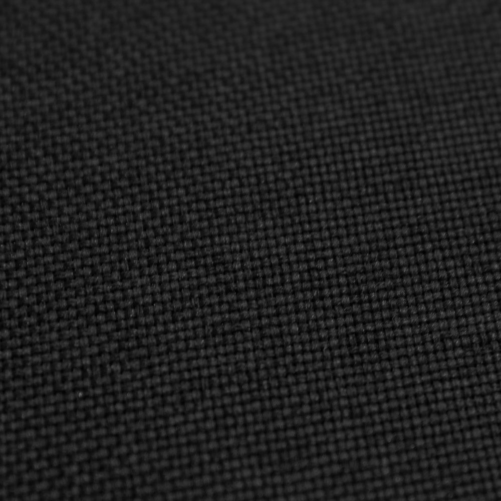 Puff Ibiza Quadrado Linho Preto A79 Pés Palito Natural D'Rossi