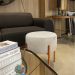 Puff Iron Suede Base Cobre Palito D'Rossi