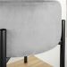 Puff Iron Suede Cinza Base Preto Palito D03 - D'Rossi