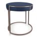 Puff Love Suede Azul Marinho Base Industrial Cobre - D'Rossi