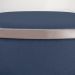 Puff Love Suede Azul Marinho Base Industrial Cobre - D'Rossi