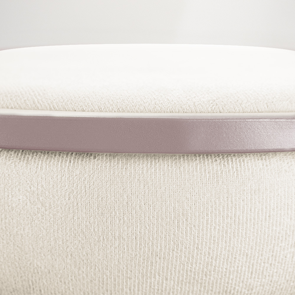 Puff Love Suede Base Rose D'Rossi