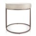 Puff Love Suede Bege Base Industrial Cobre - D'Rossi