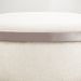 Puff Love Suede Bege Base Industrial Cobre - D'Rossi