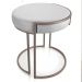 Puff Love Suede Cinza Base Industrial Cobre - D'Rossi