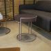 Puff Love Suede Marrom Base Industrial Cobre - D'Rossi