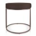 Puff Love Suede Marrom Base Industrial Cobre - D'Rossi