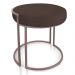 Puff Love Suede Marrom Base Industrial Rosê - D'Rossi
