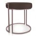 Puff Love Suede Marrom Base Industrial Rosê - D'Rossi