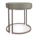 Puff Love Suede Marrom Rato Base Industrial Cobre - D'Rossi