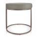 Puff Love Suede Marrom Rato Base Industrial Cobre - D'Rossi
