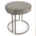 Puff Love Suede Marrom Rato Base Industrial Cobre - D'Rossi