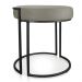 Puff Love Suede Marrom Rato Base Industrial Preto - D'Rossi