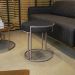 Puff Love Suede Preto Base Industrial Cobre - D'Rossi