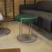 Puff Love Suede Verde Base Industrial Cobre - D'Rossi