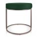 Puff Love Suede Verde Base Industrial Cobre - D'Rossi