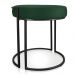 Puff Love Suede Verde Base Industrial Preto - D'Rossi