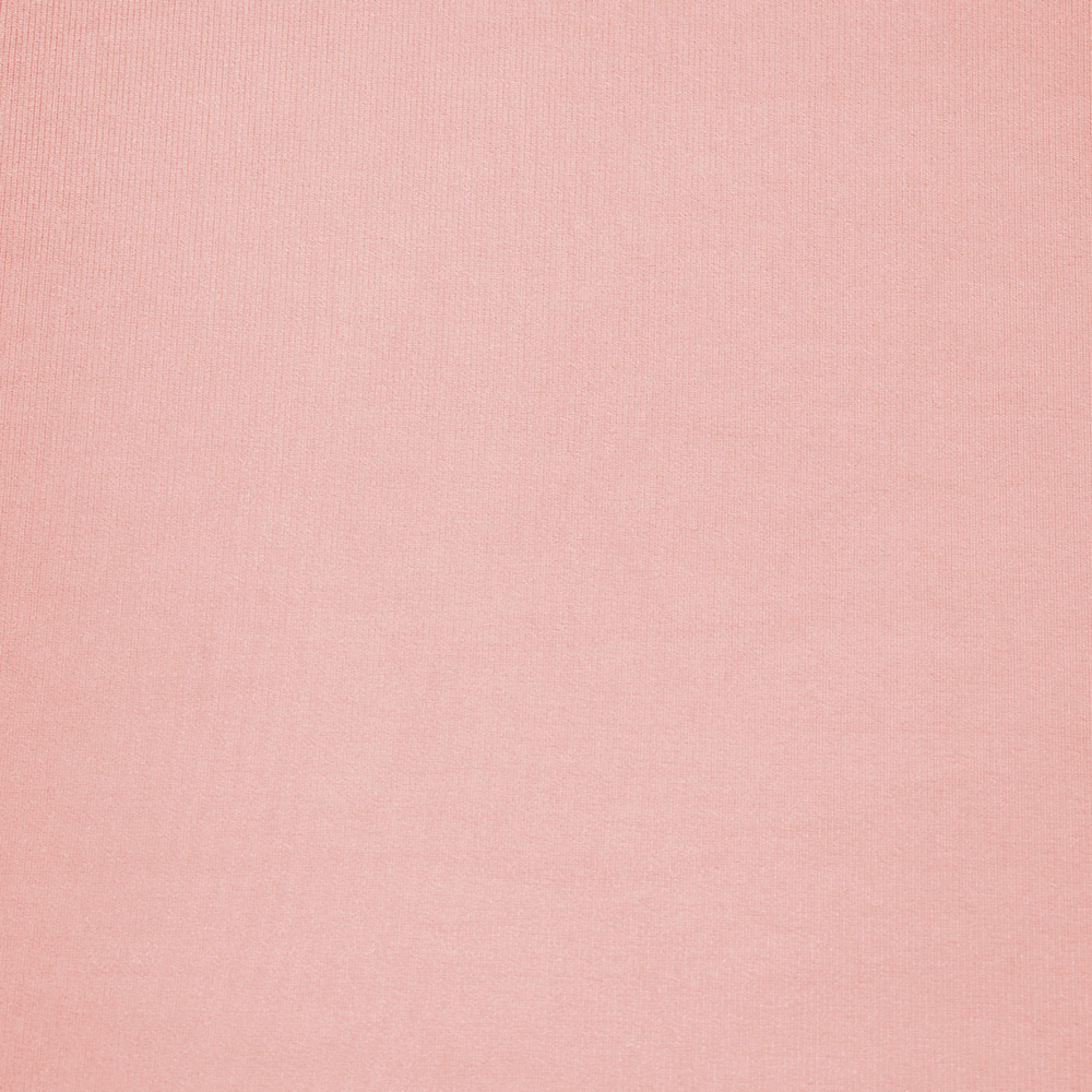 Puff Stella Suede Rosa Bebê Base Madeira Castanho - D'Rossi