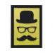 Quadro Decorativo ''Chapeu &amp; Bigode'' 40x30  - D'Rossi