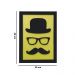 Quadro Decorativo ''Chapeu &amp; Bigode'' 40x30  - D'Rossi