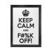 Quadro Decorativo ''OFF'' 40x30 com Base - D'Rossi