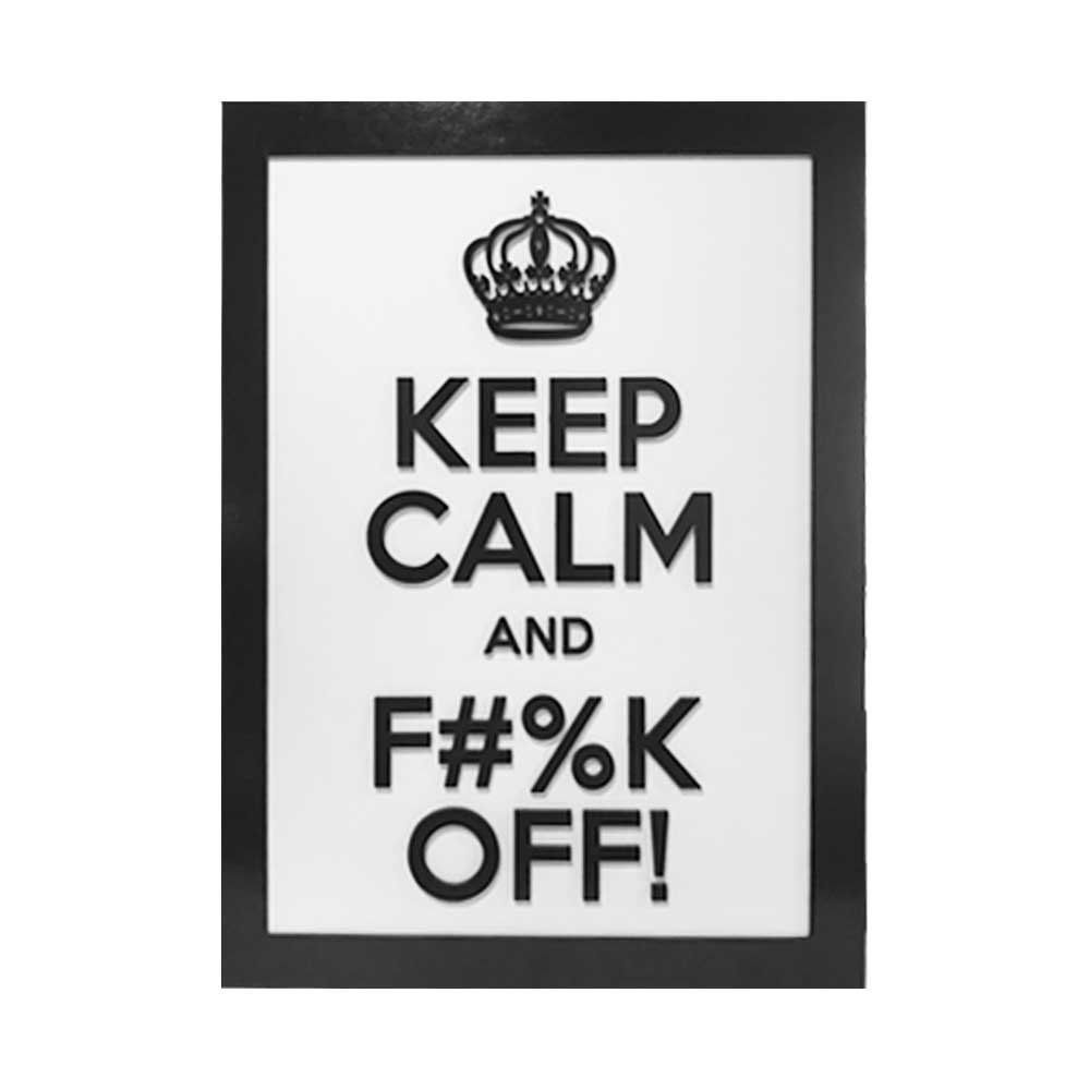 Quadro Decorativo ''OFF'' 40x30 com Base - D'Rossi